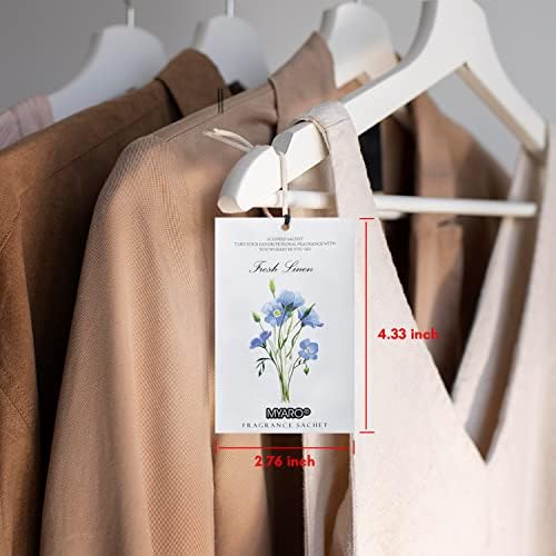 MYARO 12 Pack Scented Sachets for Drawer and Closet
