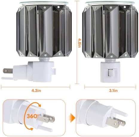 SingPad Plug-In Fragrance Warmer - Crystal Electric Wax Melt Burner
