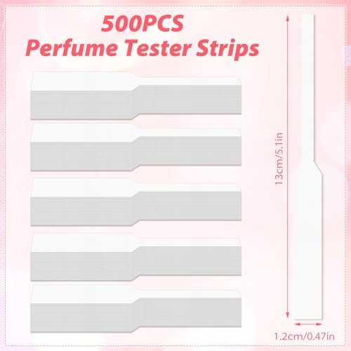 500 PCS Perfume Tester Strips Disposable Fragrance Blotter Strips for Scent Sampling