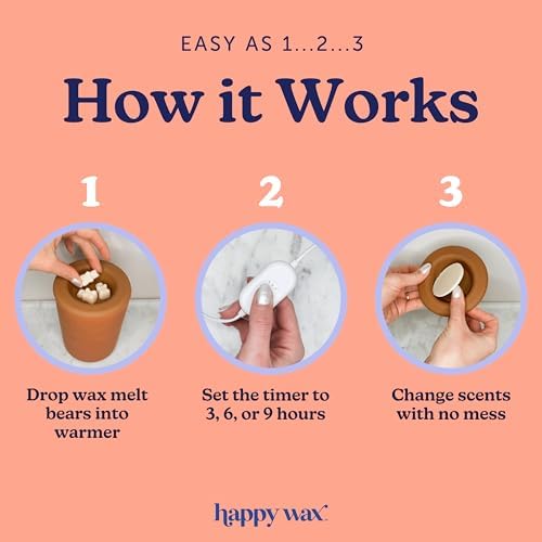 Happy Wax Copper Dipped Mini Mod Wax Melt Warmer with Timer