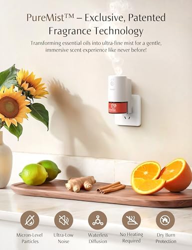 SenseFlow SF101 Waterless Ultrasonic Essential Oil Diffuser - Lychee Rosewood