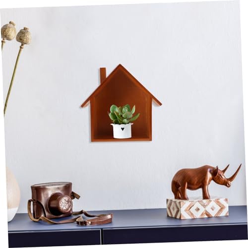 Wooden Floating Wall Shelf Decorative Storage Corner Mount