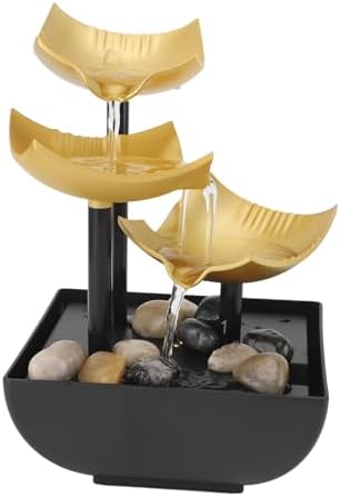 3 Tier Desktop Fountain with LED USB Light