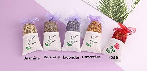 EdricShop Natural Dried Flower Sachet with Rose Design