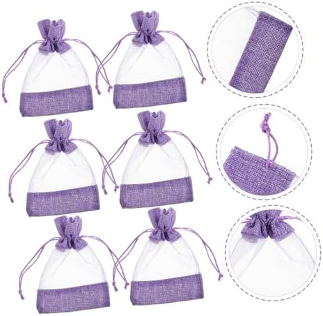 MAGICLULU 10 Pcs Empty Lavender Sachet Bags with Drawstring Closure