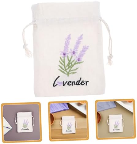 5pcs Lavender Sachet Bags with Drawstring for Home and Car Use
