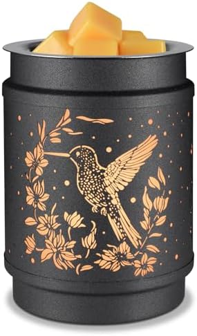 Hummingbird Metal Wax Warmer - Electric Candle Oil Melter for Home Fragrance