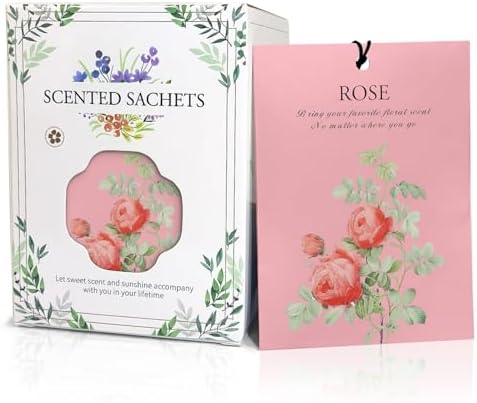 Rose Scented Sachet Bags 12 Pack Closet Freshener