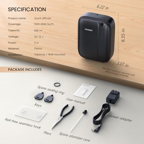 Waterless Diffuser with Smart APP Control - 400mL for Large Rooms