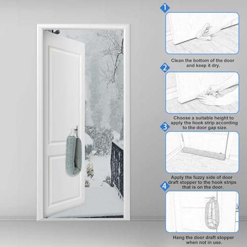 CDAR Door Draft Stopper Durable and Easy to Install