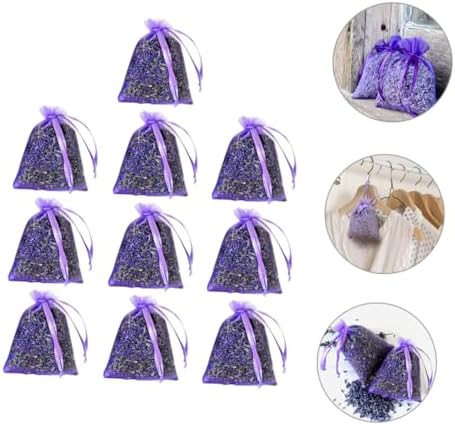 Garneck 10pcs Lavender Sachets for Freshening Closets and Home Fragrance
