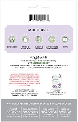 Willowbrook Fresh Scents Lavender Scented Sachet 3 Pack