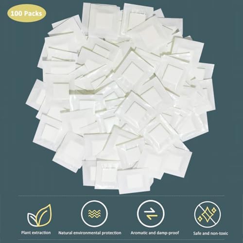 100 Pack Small Scented Sachets for Shoes Towels Wallets and Handbags