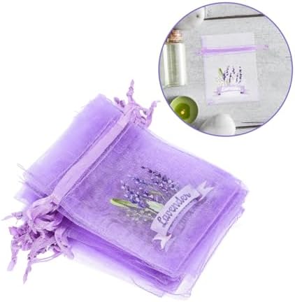 ABOOFAN 20pc Lavender Sachet Bags Empty Mesh Storage Pouches