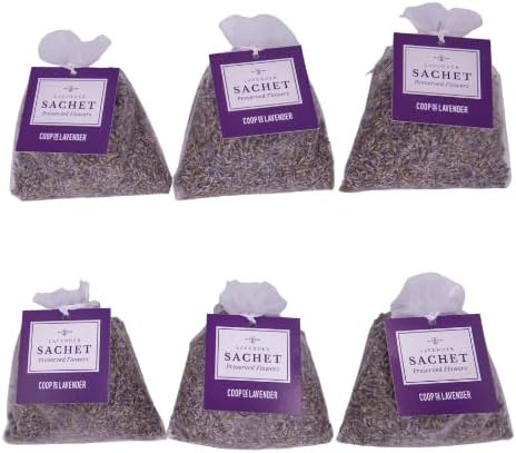 Lavender Sachet 6-Pack - Natural Dried Decor