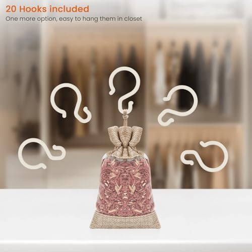 Homode Cedar Sachets for Closets and Drawers - Pack of 10