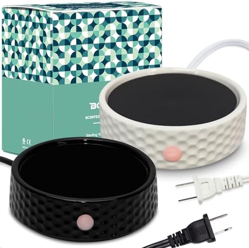 Electric Candle Warmer Plate - Ceramic for Jar Candles and Coffee Mugs