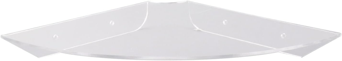 Locadence 2Pcs Floating Corner Shelves Transparent Acrylic