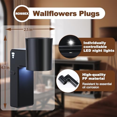 ROSSEX 2 PCS Wall Fragrance Plug In with Night Light