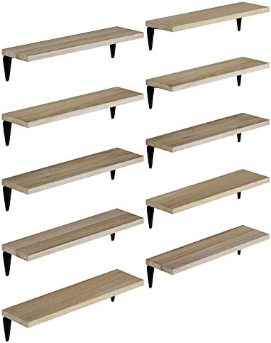 Wallniture Arras Floating Shelves Set of 10 17x45