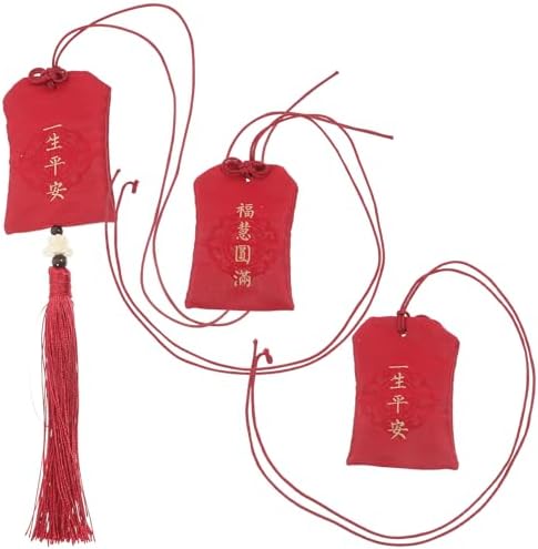 LUOZZY 3pcs Fabric Charm Bag Portable Fragrance Sachet with Tassel
