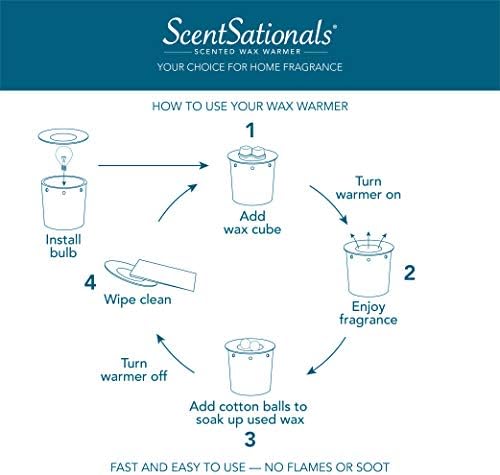 Scentsationals Wax Melt Warmer - Thousand Kisses Mint