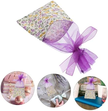 Happyyami 10pcs Lavender Sachet Bags with Drawstring Closure