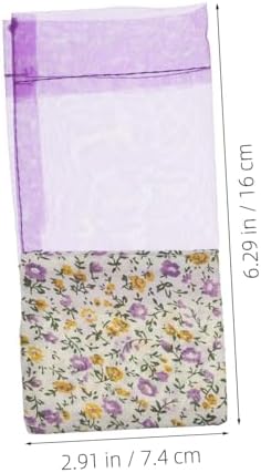 OUNONA 10pcs Lavender Sachet Bags with Drawstring Closure