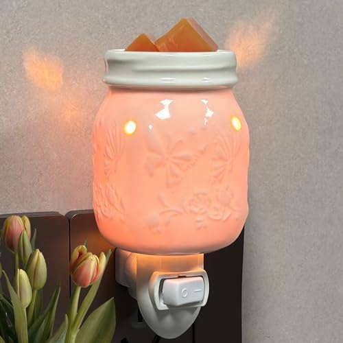 Butterfly Motif Plug In Wax Warmer for Fragrance