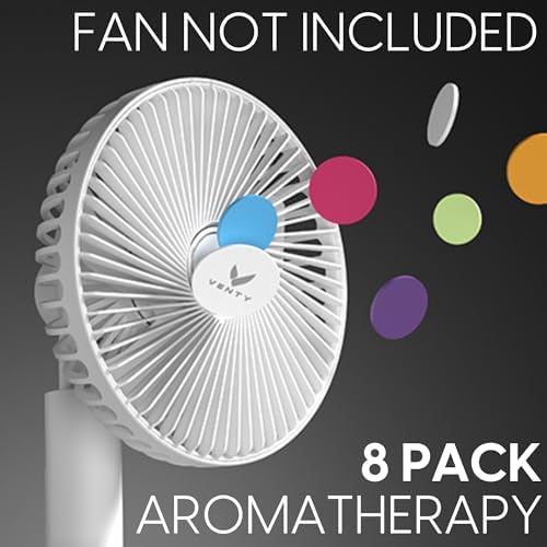 Venty Mixed Scent Pack 8 Aromatherapy Tabs for Clip Fan