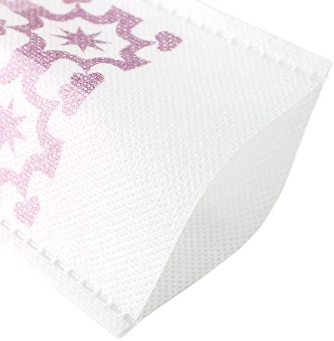 QQ Studio 100 Pcs White Non-Woven Heat Seal Sachet Pouch 315x433 Inch