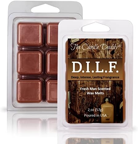 The Candle Daddy DILF Fresh Man Scented Wax Melt 6 Cubes