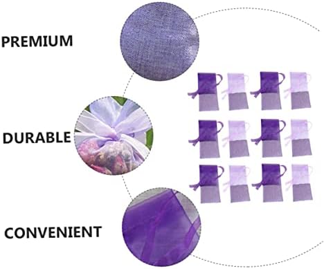 24pcs Lavender Flower Design Gauze Sachets Empty Bags for Home Use