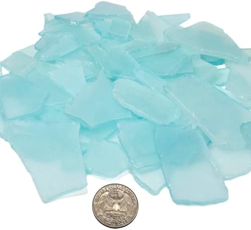 CYS EXCEL Sea Glass 16 Ounces Aqua Blue Vase Filler