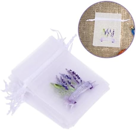 Ciieeo 20pcs Empty Drawstring Sachet Pouches for Lavender