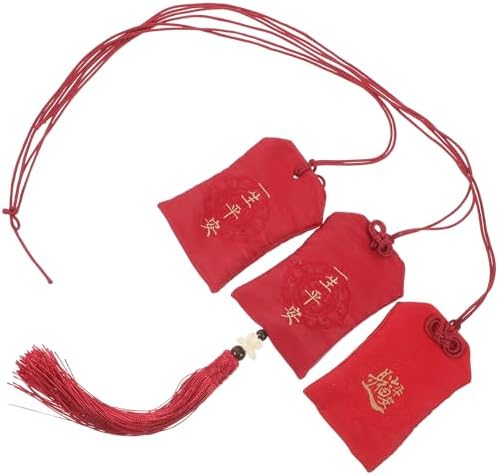 LUOZZY 3pcs Fabric Charm Bag Portable Fragrance Sachet with Tassel