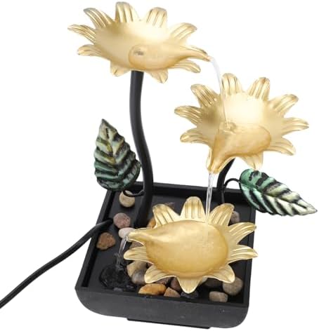 Tomotato Tabletop Fountain with Adjustable Flow and LED Light