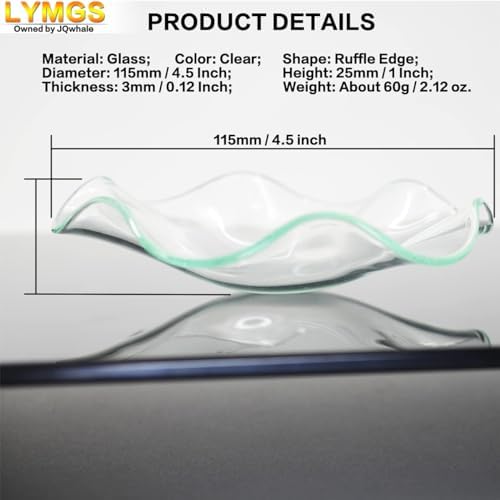 LYMGS 45 Inch Glass Wax Melt Warmer Dish