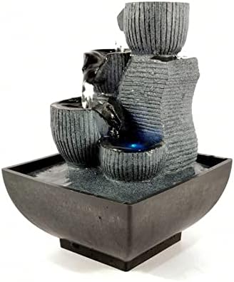 Relaxing Tabletop Fountain With LED Light