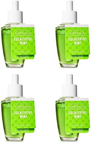 Bath Body Works Eucalyptus Mint Fragrance Bulb Bundle of 4