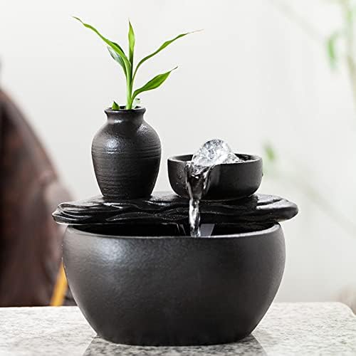 Indoor Fountain Ceramic Tabletop Decor With Circulating Water