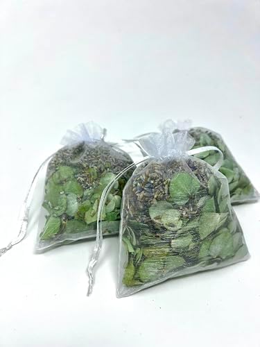 Natural Eucalyptus Lavender Shower Sachets Pack of 3