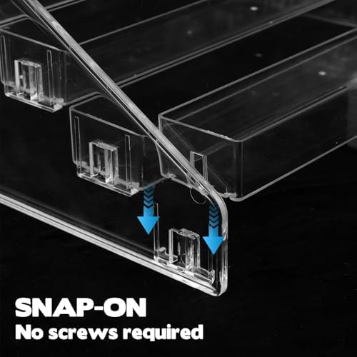 2 Pack 7 Tier Essential Oil Organizer Clear Holder Display Rack
