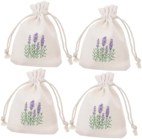 Mobestech 10pcs Drawstring Lavender Sachet Bags for Home Aroma Storage