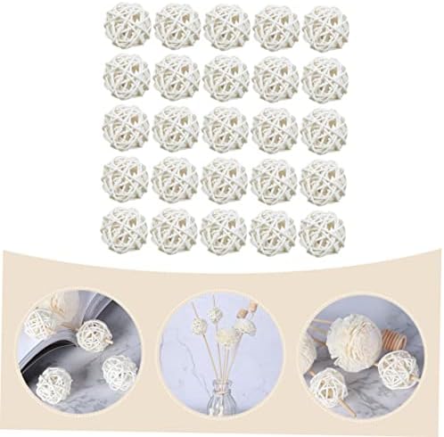 25pcs Handmade Wicker Rattan Balls Aromatherapy Diffuser