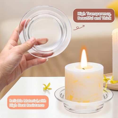 2Pcs Glass Wax Warmer Dish for Aromatherapy Lamps