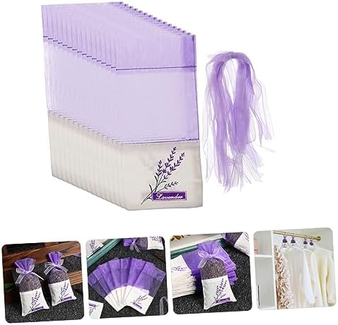 50pcs Lavender Sachet Bags for Home Car and Jewelry Organizing
