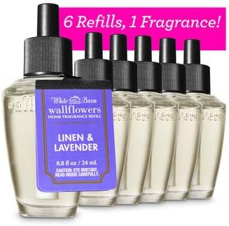 Bath Body Works Linen Lavender Wallflowers Refill - 6 Packs