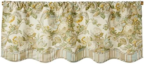 Waverly Spring Bling Floral Rod Pocket Valance 52x18 Platinum