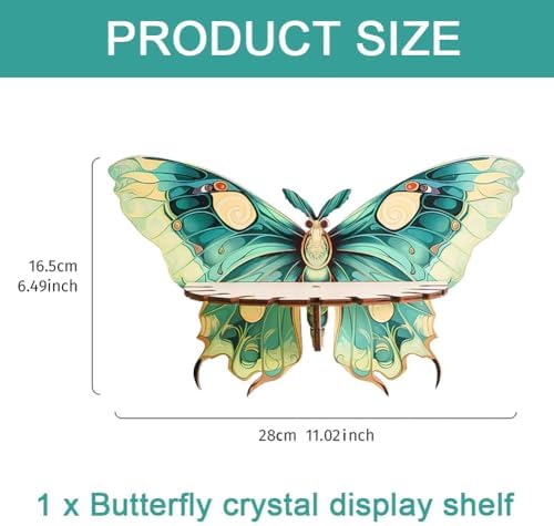 Butterfly Crystal Shelf Wall Decor 1 Pcs